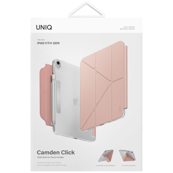 Actual product image Uniq Case Camden Click for iPad 11" A16 (2025) / iPad 10.9" 10 gen. (2022) pink (IPad 10.9")