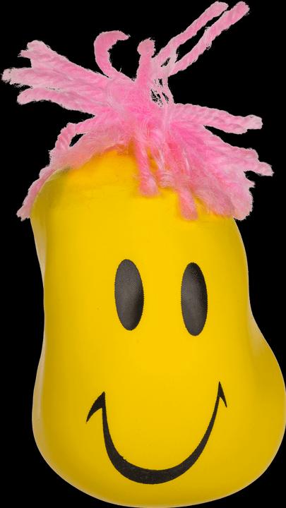 Actual product image Out of the blue Anti-stress ball Funny Face yellow