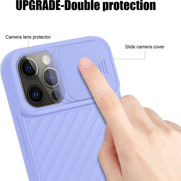 Immagine prodotto Cadorabo Cover in TPU con protezione della fotocamera (Apple iPhone 12 Pro Max)
