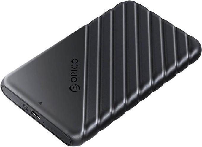 Actual product image Orico 2.5' HDD / SSD Enclosure, 6 Gbps, USB-C 3.1 Gen1 (Black) (2.5")