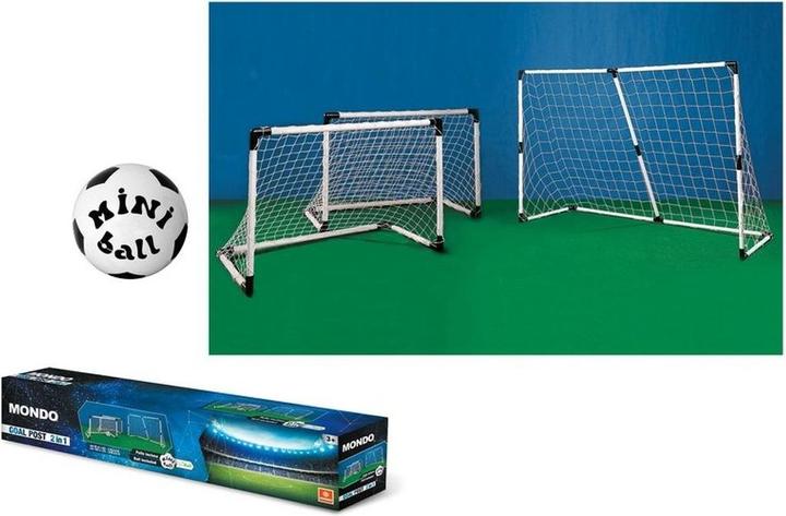 Produktbild Happy People Fussballtor Set 2in1 183x121cm o.(2x) 91x63cm