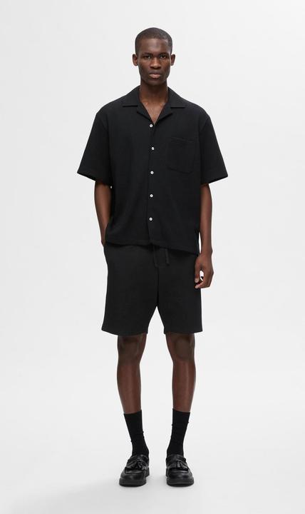 Actual product image Selected Homme Waffle structure short sleeve shirt (L)