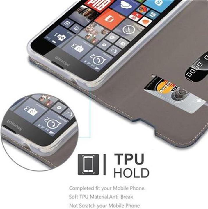 Image du produit Cadorabo Couverture look jeans Book (Microsoft Lumia 640)