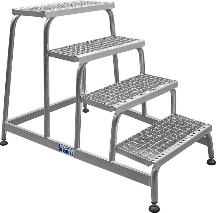 Krause Assembly steps, with aluminium grating steps (Scaffolding, 30.50 cm)
