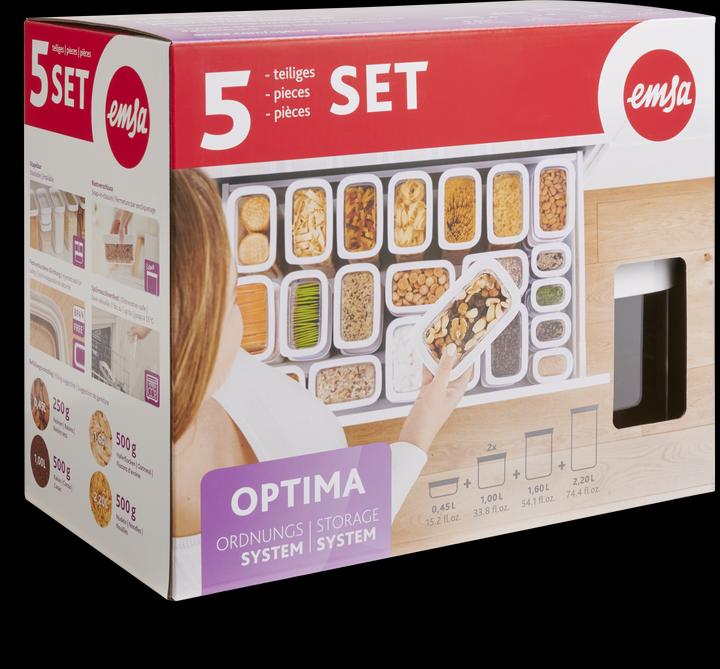 Immagine prodotto Emsa Barattolo Optima Set di 5 (6.25 l)