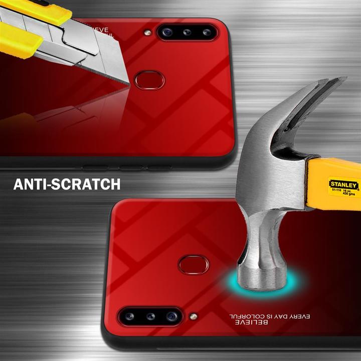 Produktbild Cadorabo TPU 2 Farben Glas Cover (Samsung Galaxy A20s)