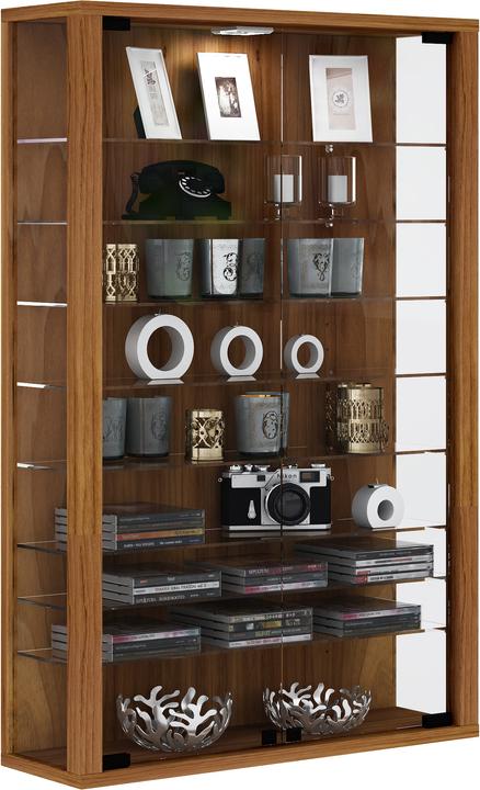 Actual product image VCM Collection wall display case wood glass Vitrosa Mini (59 x 18 x 90 cm)