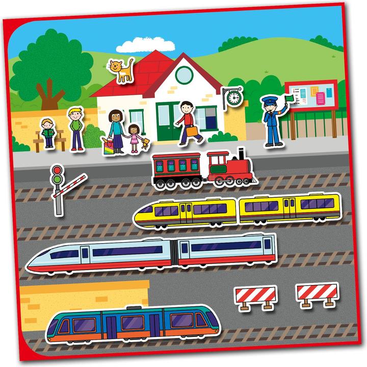Actual product image Tinka Magic Galt - Reusable Sticker Book - Vehicles (55-1005107)