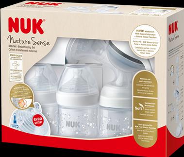 Image du produit NUK Kit d'allaitement Nature Sense avec contrôle de la température, pour l'allaitement, la conservation