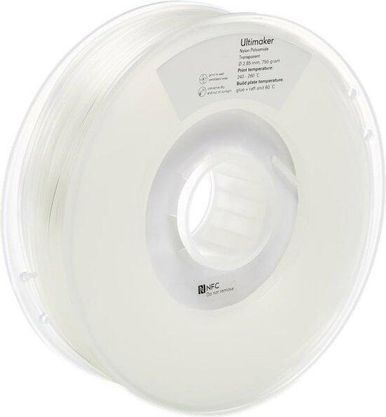 Produktbild Ultimaker Nylon Transparent 2,85 mm 750 g (Nylon, 2.85 mm, 750 g, Transparent)