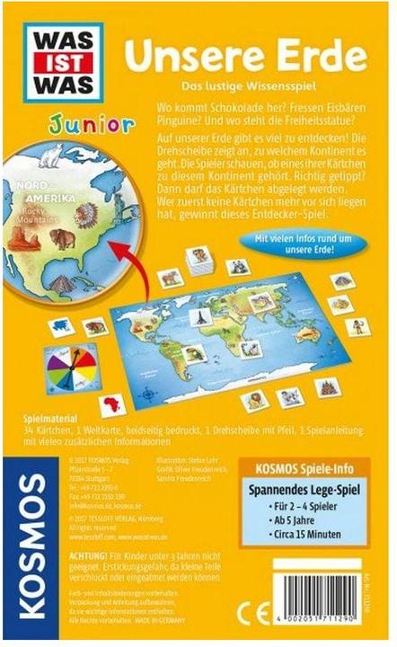 Produktbild Kosmos Junior Unsere Erde! (Deutsch)