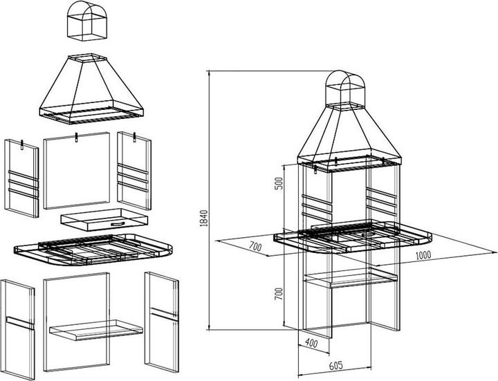 Actual product image Mr. Grill Chemineé De Lux