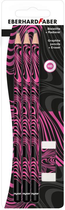 Image du produit EberhardFaber EBERHARD FABER Porte-mines HB noir/rose fluo 1 set (HB, 1 x)
