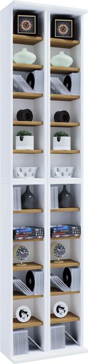 Produktbild VCM Holz CD DVD Stand Regal Schrank Almera (180 x 20 x 42 cm)