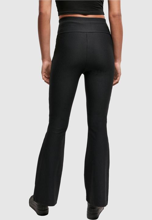 Immagine prodotto Urban Classics Leggings a vita alta da donna con taglio a stivale a costine (3XL)