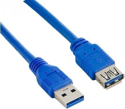 Actual product image Lanberg CA-US3E-10CC-0018-B USB Cable 1.8 m USB A Blue (1.80 m, USB 3.0)