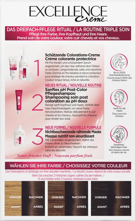Produktbild L'Oréal Paris Excellence Cream (4 Mittelbraun)