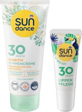 Actual product image dm Sundance Sensitive sun cream SPF 30 (Suntan cream, SPF 30, 100 ml)