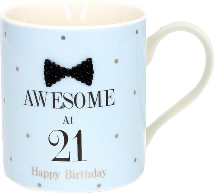 Produktbild Lesser & Pavey Lesser Pavey Punktemuster Masche Milestone Happy Birthday Geschenk Becher (1 x)