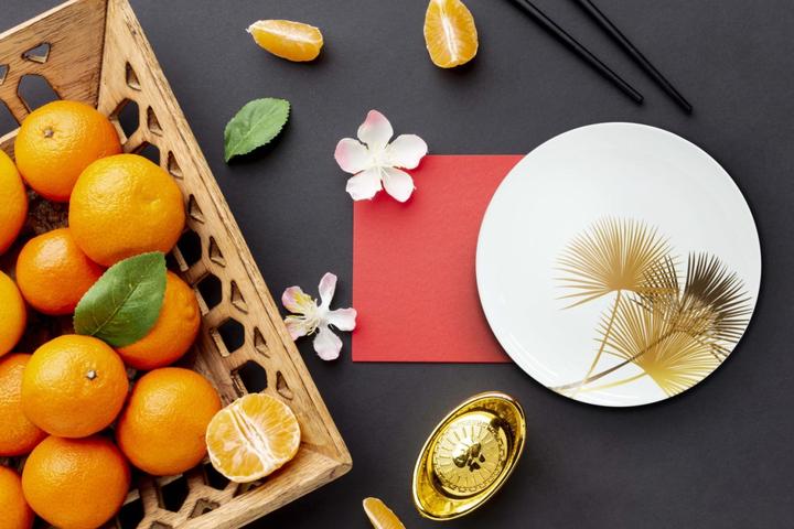 Actual product image Easy Life Set of 4 dessert plates Ø 20.5 cm. white/gold (4 x, 20.50 cm)