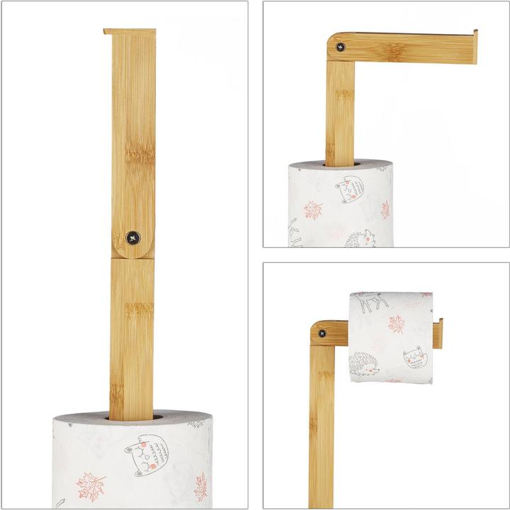 Actual product image Relaxdays Toilet paper holder standing