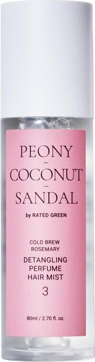 Rated Green Detangling perfume hair mist 03 (peony-coconut-sandal)