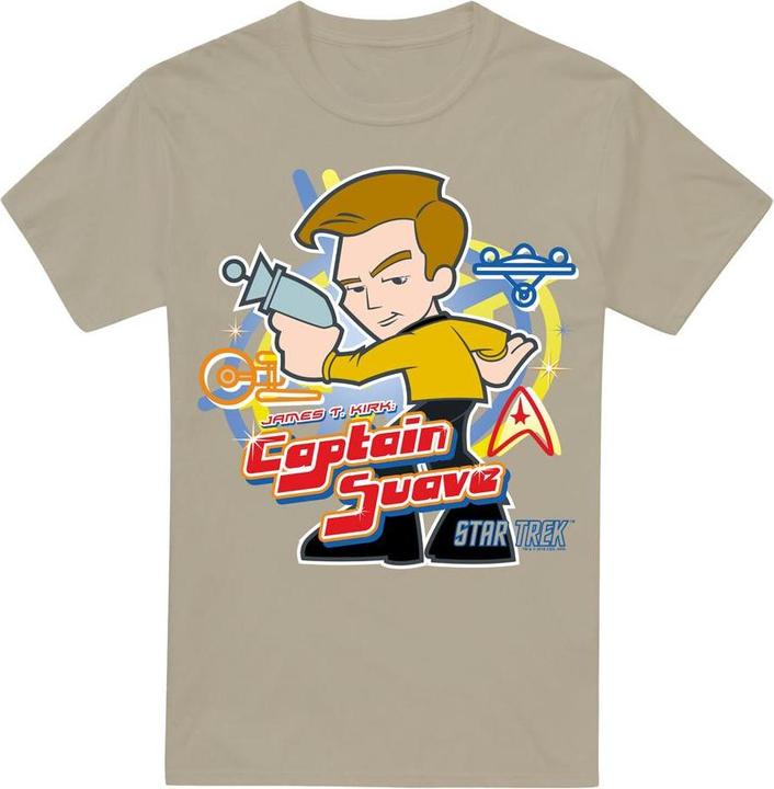 Actual product image Star Trek Quogs Mens Captain Suave T-Shirt (M)