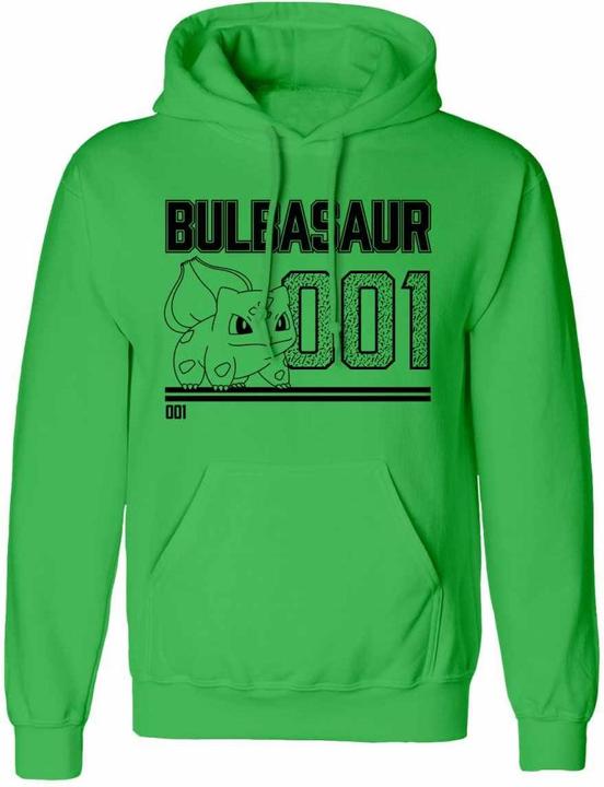 Actual product image Pokémon Unisex Adult Bulbasaur Line Art Hoodie (XL)