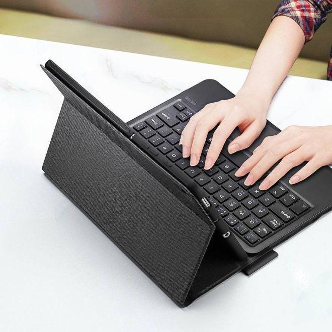 Immagine prodotto Samsung Dux Ducis Touchpad Custodia Tastiera Wireless Bluetooth per Galaxy Tab S6 Lite Nero (Scheda Galaxy S6 Lite)