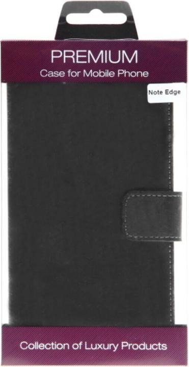 Actual product image OEM Slim Leather Book Case Galaxy Note Edge - black 4250710561483 (Samsung Galaxy Note Edge)