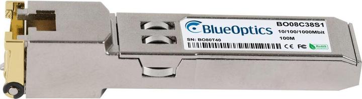 Immagine prodotto BlueOptics Ricetrasmettitore RAD SFP-30H BO08C38S1 SFP compatibile, rame RJ45, 10/100/1000BASE-T, 100 metri