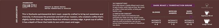 Immagine prodotto Starbucks Italian Style Roast by Nespresso Dark Roasts (10 x Porta.)
