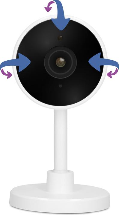 Actual product image Alecto SMART-CAM10 - Smart wifi camera, aan domotica koppelbare IP camera - Wit (1920 x 1080 Pixels)