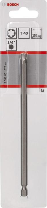 Produktbild Bosch Professional Zubehör Schrauberbit Extra-Hart T40, 152 mm, 1er-Pack (T40)