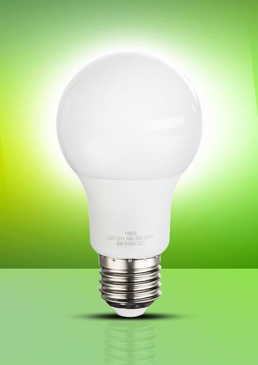 Produktbild Globo LED Leuchtmittel Aluminium 1xE27 LED (E27, 9 W, 810 lm, 1 x, F)