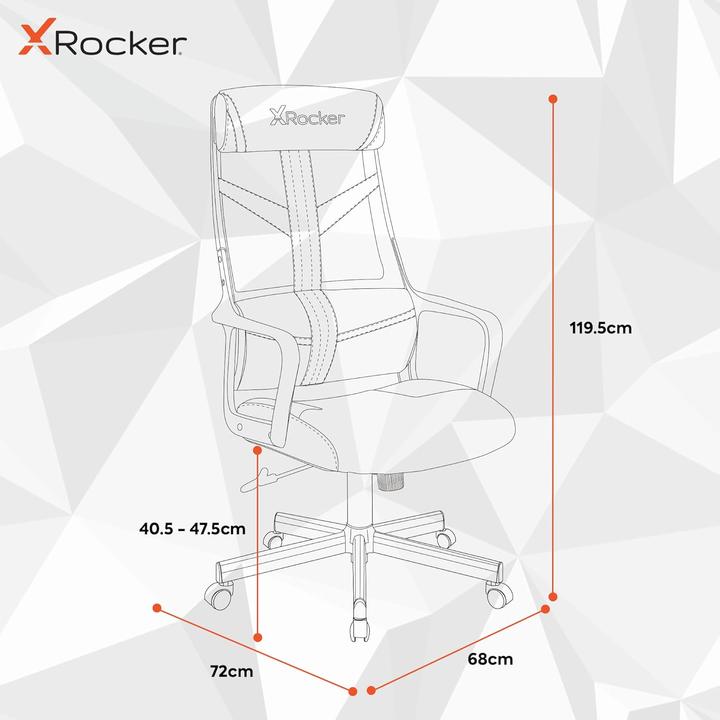 Actual product image X Rocker Chaise de jeu compacte Helix Noire