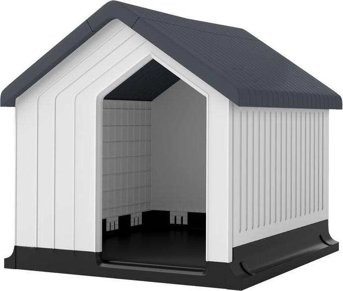 Immagine prodotto Swisshandel24 Cuccia per cani, resistente alle intemperie, con finestra e porta, per cani di piccola taglia fino (Cuccia per cani)