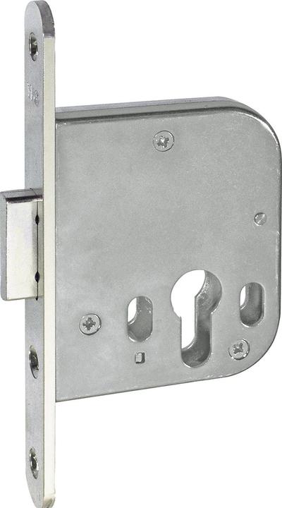 Actual product image Grundmann Mortice deadbolt lock WG 48 PZ, DM 70 mm, stainless steel effect, 1 pc