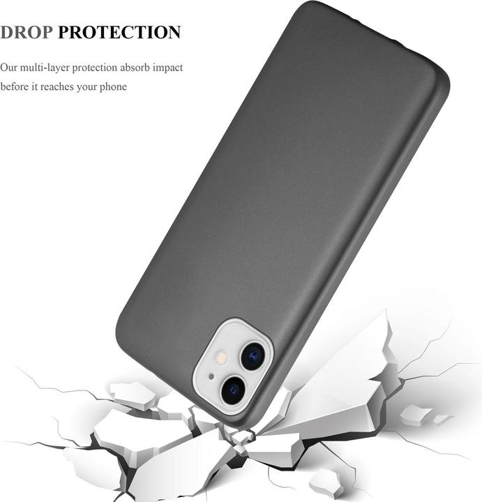 Image du produit Cadorabo Couverture métallique mate TPU (Apple iPhone 11)