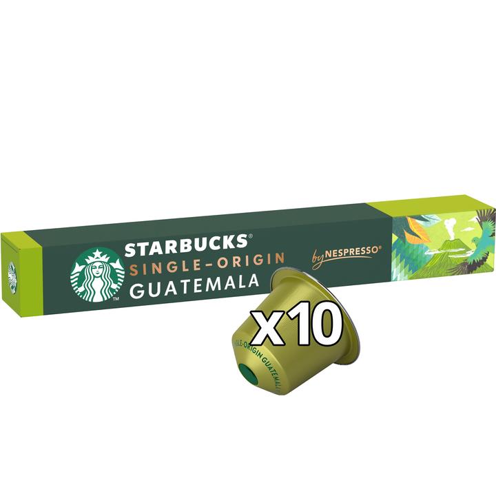 Actual product image Starbucks Single-Origin Guatemala by Nespresso Blonde Roast coffee (10 x Port.)