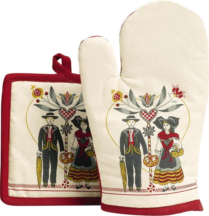 Produktbild Winkler Boem Set aus Handschuh und Topflappen (Hülle 100% Baumwolle Füllung 100% Füllung Baumwolle)