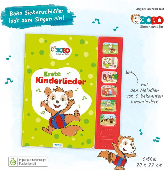 Actual product image Erste Kinderlieder BOBO (German)