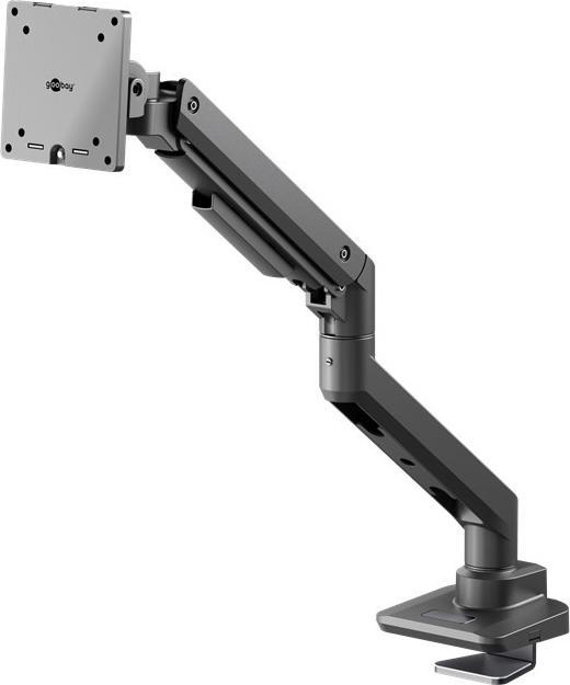 Produktbild Goobay Single-Monitorhalterung Gaming mit Gasdruckfeder, schwarz (Tisch, 49")