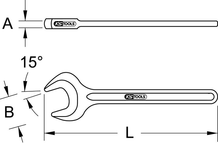 Image du produit KS Tools BRONZEplus clé à molette (36 mm)