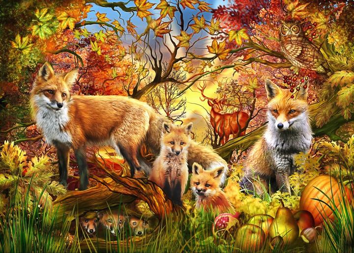 Actual product image Bluebird Puzzle 300 pieces Spirit of Autumn (300 pieces)