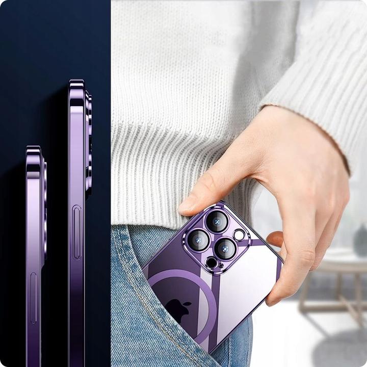 Actual product image Tech-Protect Magshine Magsafe iPhone 15 Pro czarny (Apple iPhone 15 Pro)