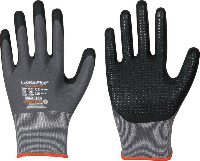 Immagine prodotto Leipold Guanti LeiKaFlex 1467 misura 8 grigio EN 420+ EN 388+EN 407 categoria II (8)