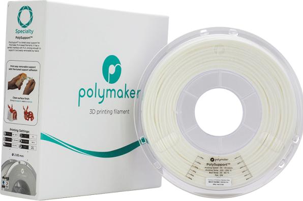 Image du produit Polymaker 70189 - Filament - Polysupport Peel off - blanc - 750 g (PolySupport, 2.85 mm, 750 g, Blanc)