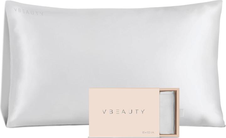 VBEAUTY Seidenkissenbezug 65 X 100 Cm Creme (Copricuscino, 65 x 100 cm)