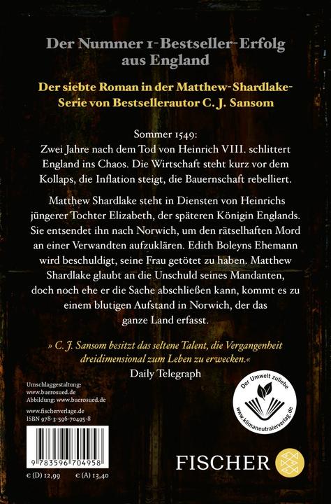 Produktbild Die Gräber der Verdammten (Deutsch, Irmengard Gabler, C.J. Sansom, 2023)